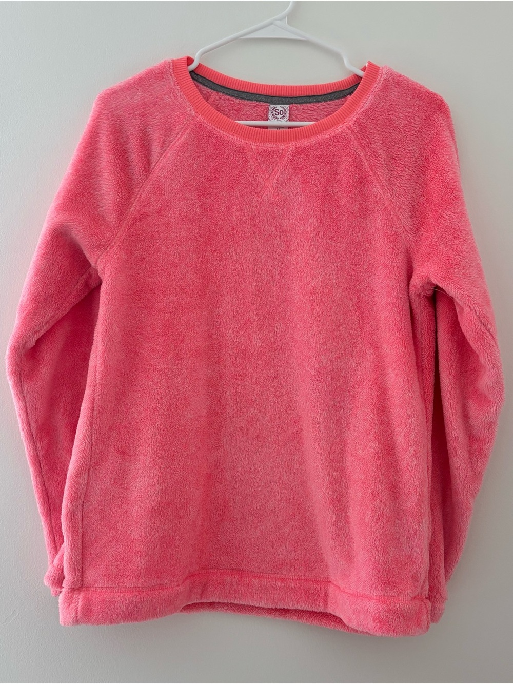 Pink SO fleece sweatshirt